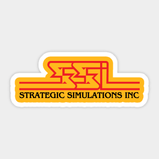 Retro Computer Games Strategic Simulations Inc SSI Logo Sticker